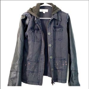 Vintage Havana Jacket with leather sleeves